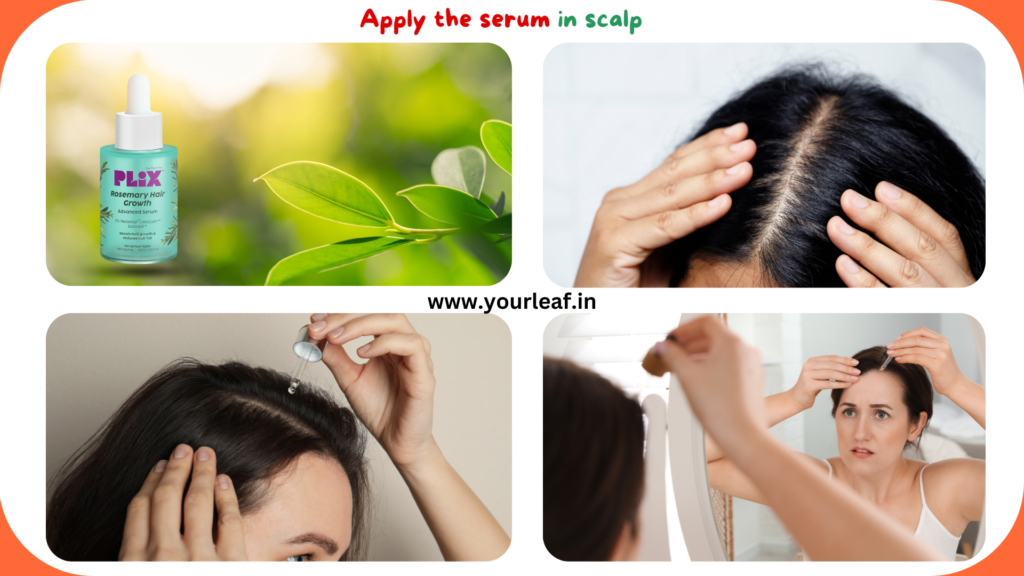 plix hair growth serum apply the serum|yourleaf.in