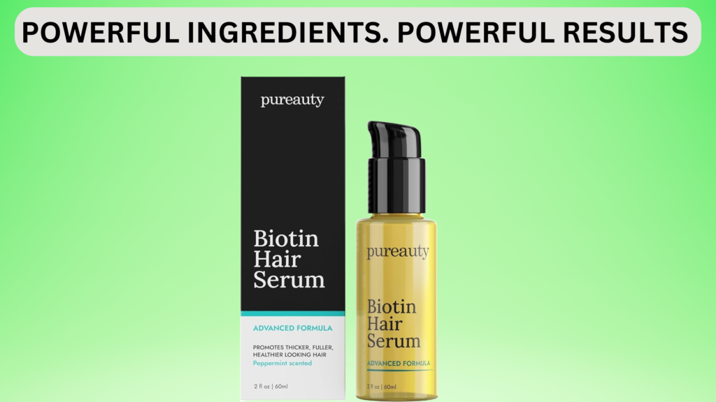 Hair growth serum for men|yourleaf.in|Biotin Hair Growth Serum by Pureauty Naturals POWERFUL RESULTS