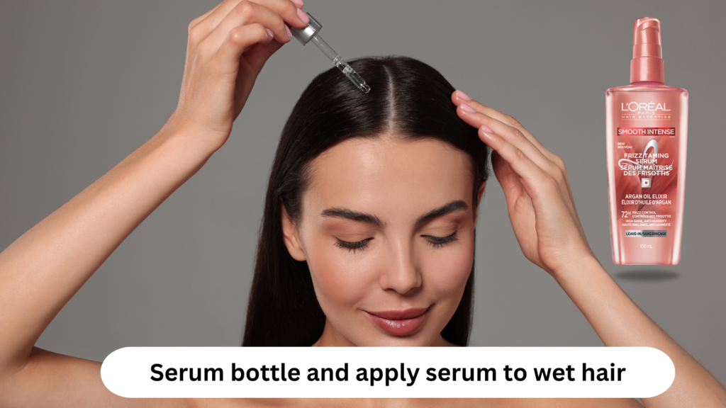 serum for frizzy hair apply