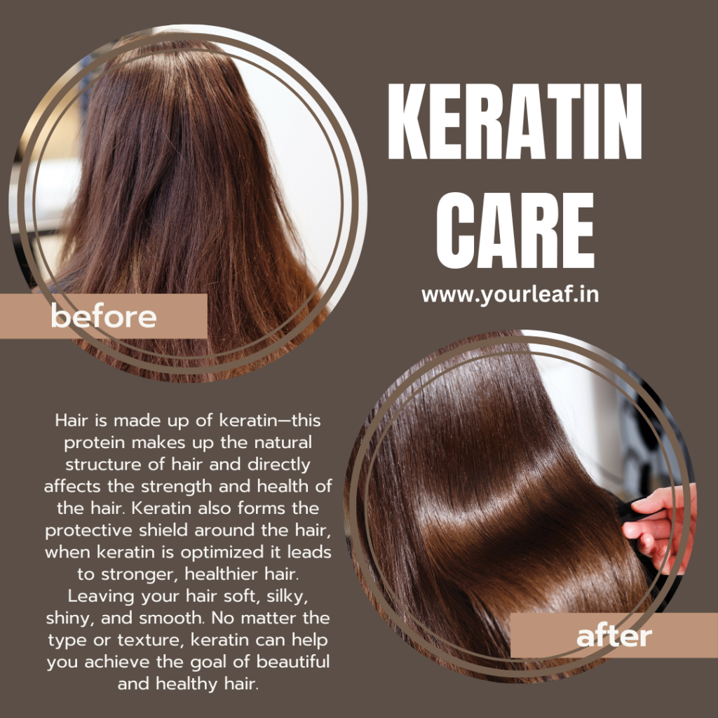 keratin hair mask | yourleaf.in | hair serum