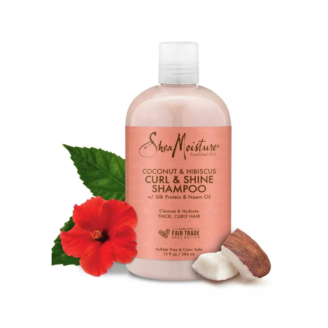 SheaMoisture Coconut & Hibiscus Curl & Shine Shampoo|yourleaf.in