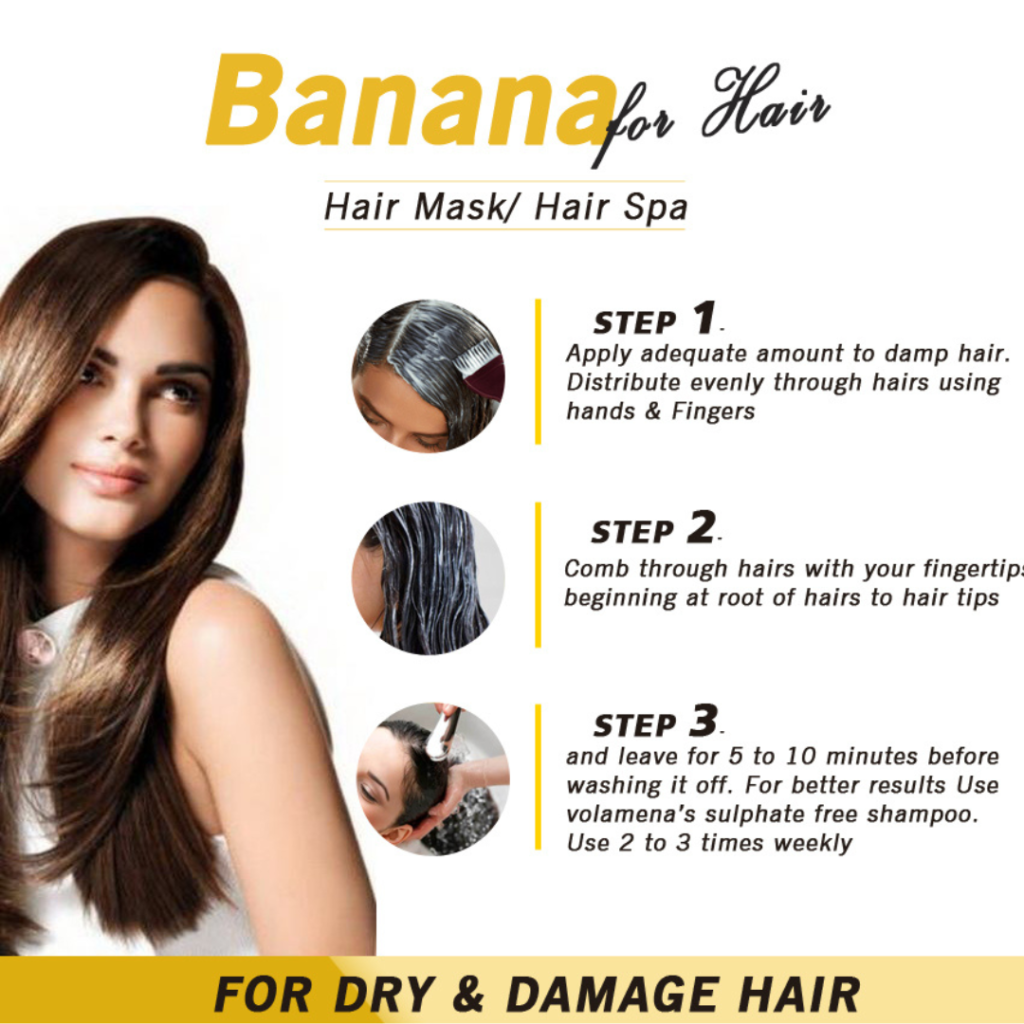 banana hair mask | yourleaf.in | hair serum | hair mask | Banana for hair 